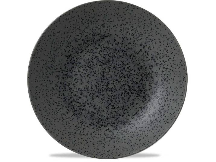 Churchill Teller tief Menu Shades steingrau Porzellan D 25 cm 1 Stk