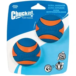 Chuckit! Chuckit - Ultra Squeaker Ball M 6 cm 2 pcs. - (CHUC33068) (Ballspielzeug Hund), Hundespielzeug