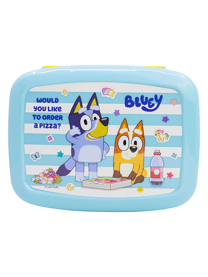 Stor Lunchbox "Bluey" in Hellblau/ Dunkelblau - onesize