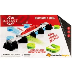 Tomy Fat Brain Toys Magshuto Knockout Rail, Spiel mit Abschussrampe, Reaktionsspiel für 2 Spieler, a (2 Spieler)