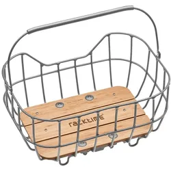 System Korb Racktime Baskit Breeze 22ltr 47x33x24cm, silber, inkl. SnapitAdapter