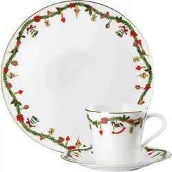 GESCHIRR-SET Nora Christmas bunt 3-tlg.