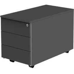 Kerkmann Rollcontainer »Move 1 Style« mit 3 Schubladen grau, 43x54x80 cm