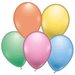8 Luftballons pastell