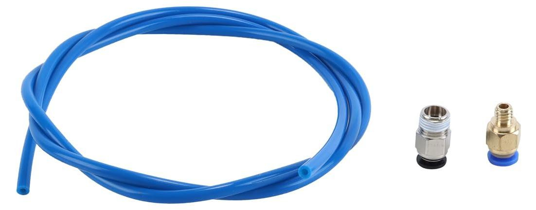 Dripio Bowden-slangset met connectoren, PTFE, 1 meter, 1,75 mm