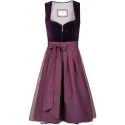 Midi Dirndl Viola Samt Lila