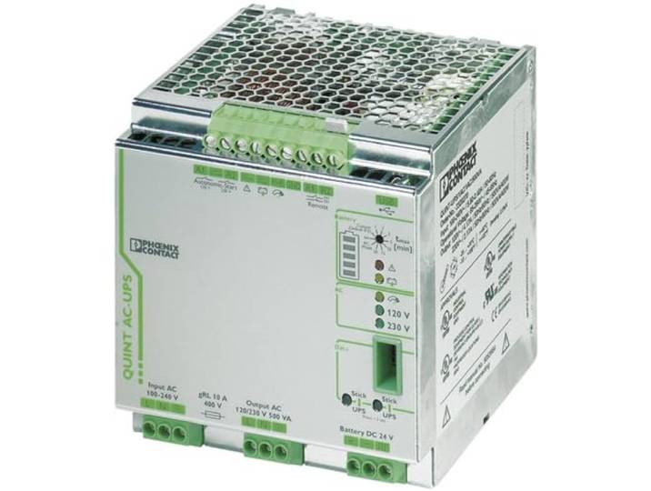 Phoenix Quint-UPS/ 1AC / 1AC/500VA voeding niet onderbroken - voeding niet onderbroken (500 VA, 184 V, 264 V, 120 V, 230 V, 45/65 Hz)