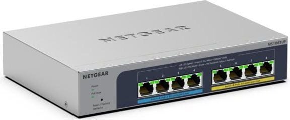 Netgear MS108TUP-100EUS Webmanaged Switch met 8x 2.5GE poorten
