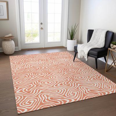 Addison Rugs Machine Washable Indoor/ Outdoor Modern Trance Chantille Rug