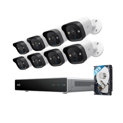 eufy PoE NVR Security System E40- 8× 4K Bullet Cameras