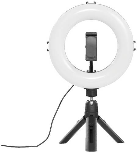 hama 00004657 LED-Ringleuchte SpotLight Smart 80 II , Set für Smartphone