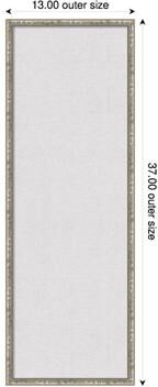 Amanti Art Cloud Dancer Canvas Magnetic Board, Belvedere Framed Memo Board