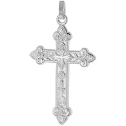 trendor 21646 Herren-Anhänger Orthodoxes Kreuz Silber 925 35 mm