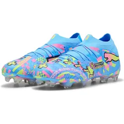 Puma, Unisex, Fussballschuhe, Future 9 Ultimate Advanced Level Fg (40), Blau, Weiss, Pink, Gelb