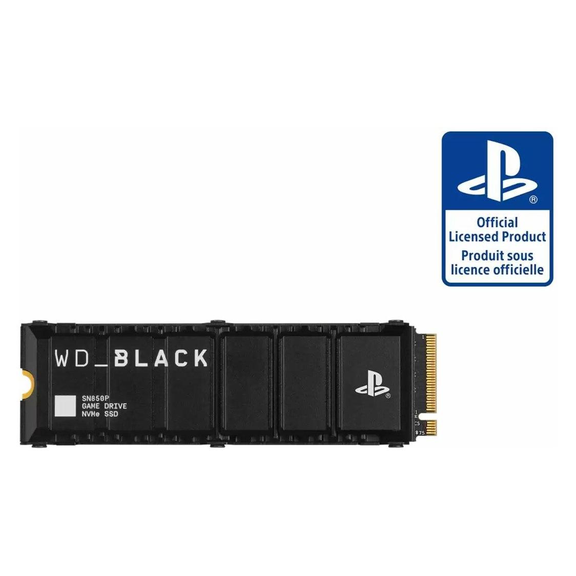 WD Black SN850P mit Heatsink für PS5 powered by SANDISK (4000 GB, M.2 2280) (WDBBYV0040BNC-WRSN)