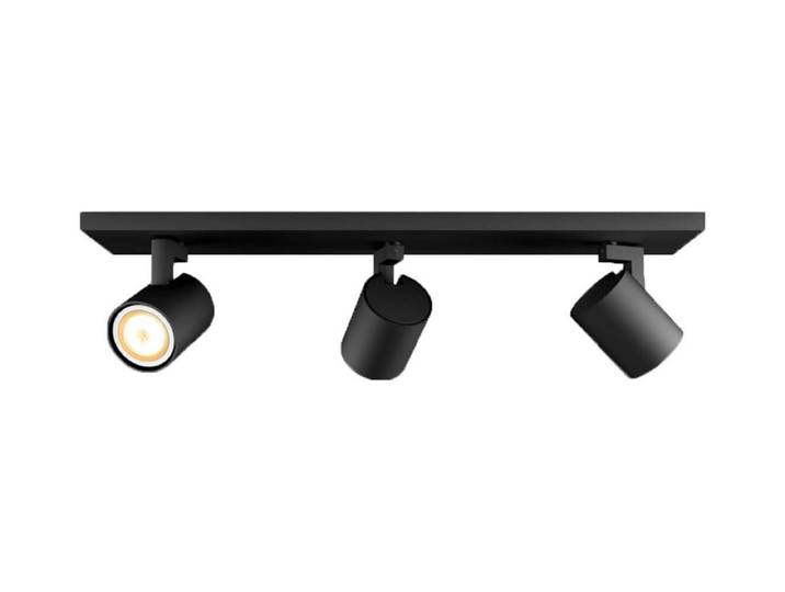 Philips Hue White Amb. Runner Spot 3 flg. schwarz + Dimmschalter