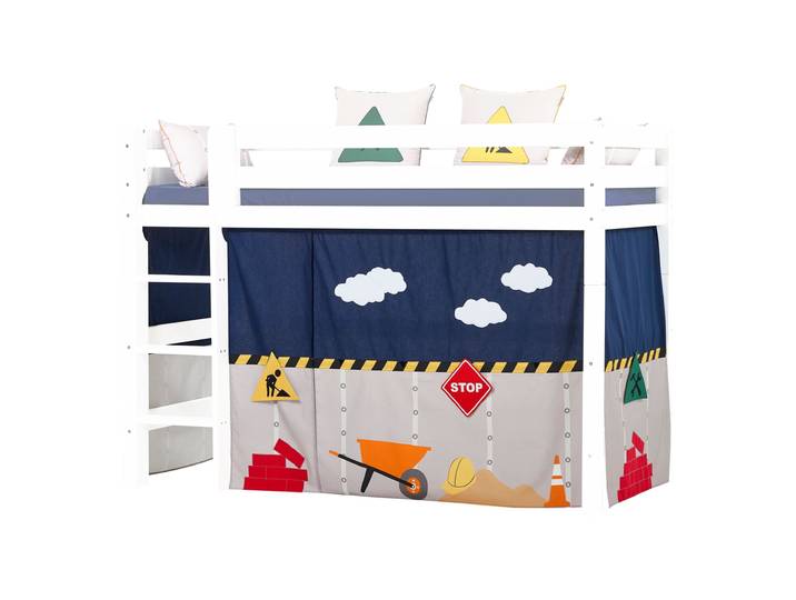 Hoppekids - Construction gordijn - Magische speelruimte - Geschikt voor ECO Dream en ECO Luxury mid-high bedden