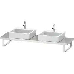 Duravit DuraStyle Konsole DS101C04343 für Aufsatzbecken, 2 Ausschnitte, Stärke 4.5 cm, basalt matt