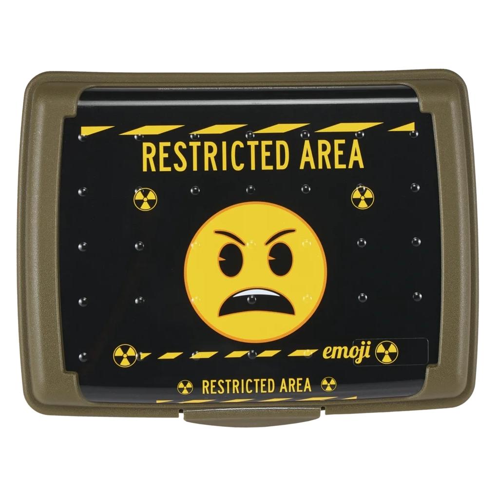 keeeper Brotdose carla midi Emoji Danger, 1,0 L, olivgrün Deco-Click-Box midi, PP, praktischer Verschluss (1070532335300)