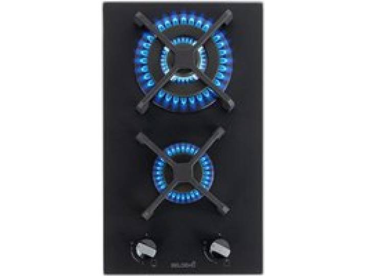 BELDEKO Plaque Gaz 2 Feux 5200W Noir Mat Grilles Fonte - Marque Française
