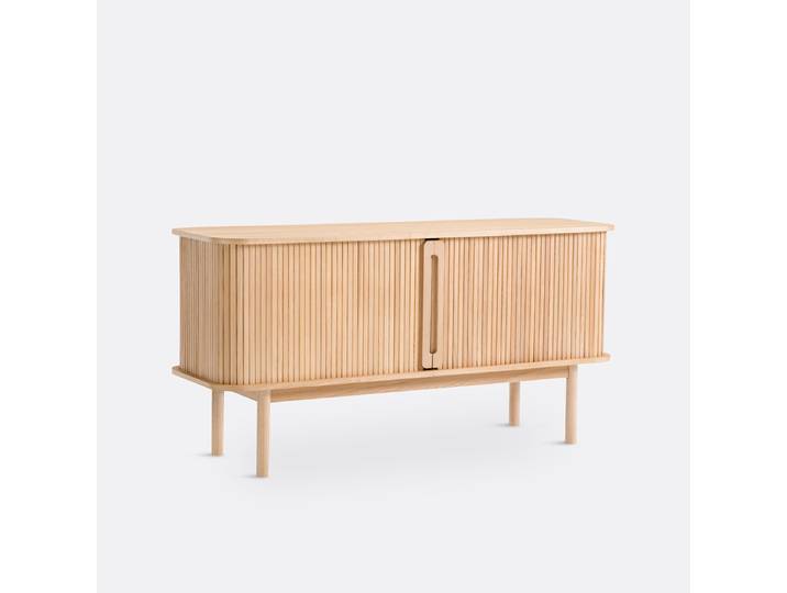 LA REDOUTE Buffet bas long 2 portes coulissantes, Wapong Beige