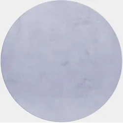 Kurzflorteppich Waschbar NECKAR, einfarbig, Silber, Ø 160 cm