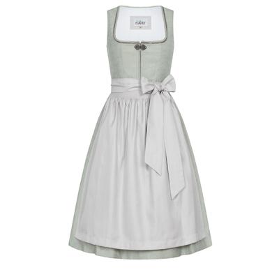 Dirndl NÜBLER "Midi Dirndl Flurina", Damen, Gr. 44, EURO, grün, Obermaterial: 100% Polyester PES., Kleider