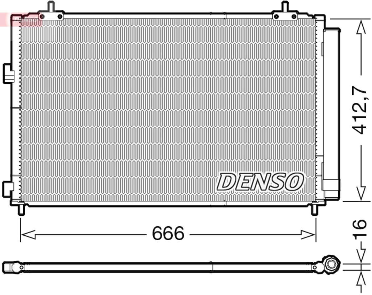Denso Condensatore, impianto di climatizzazione DCN50059