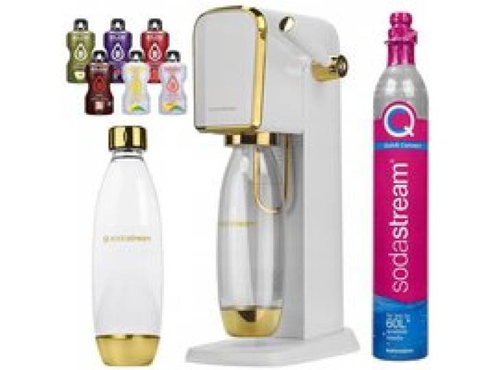 Saturateur eau gazeuse - SodaStream - Art Blanc Or - Bouteille 1L Quick Connect + 6 sachets Bolero