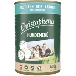 Allco Christopherus Hundemenü Truthahn, Reis, Karotte 6x400 g