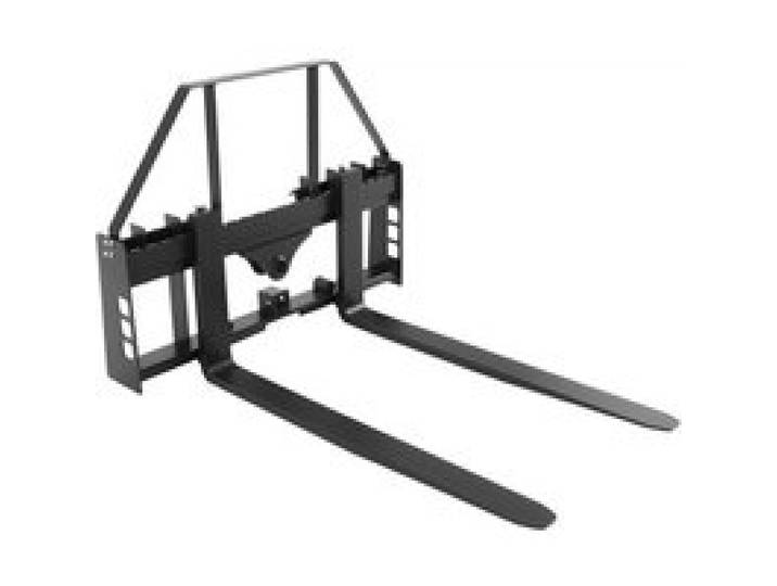 VEVOR Schnellbefestigung, 1814 kg, Palettengabelrahmenaufsatz mit 122 cm Palettengabeln, Gabelstaplerklingen, 50,8 mm Anhängerkupplung & Speerhülsen, passend für Kompaktlader, Traktoren