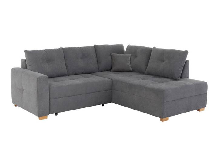 Ecksofa Heidelberg 228 x 199 cm dunkelgrau