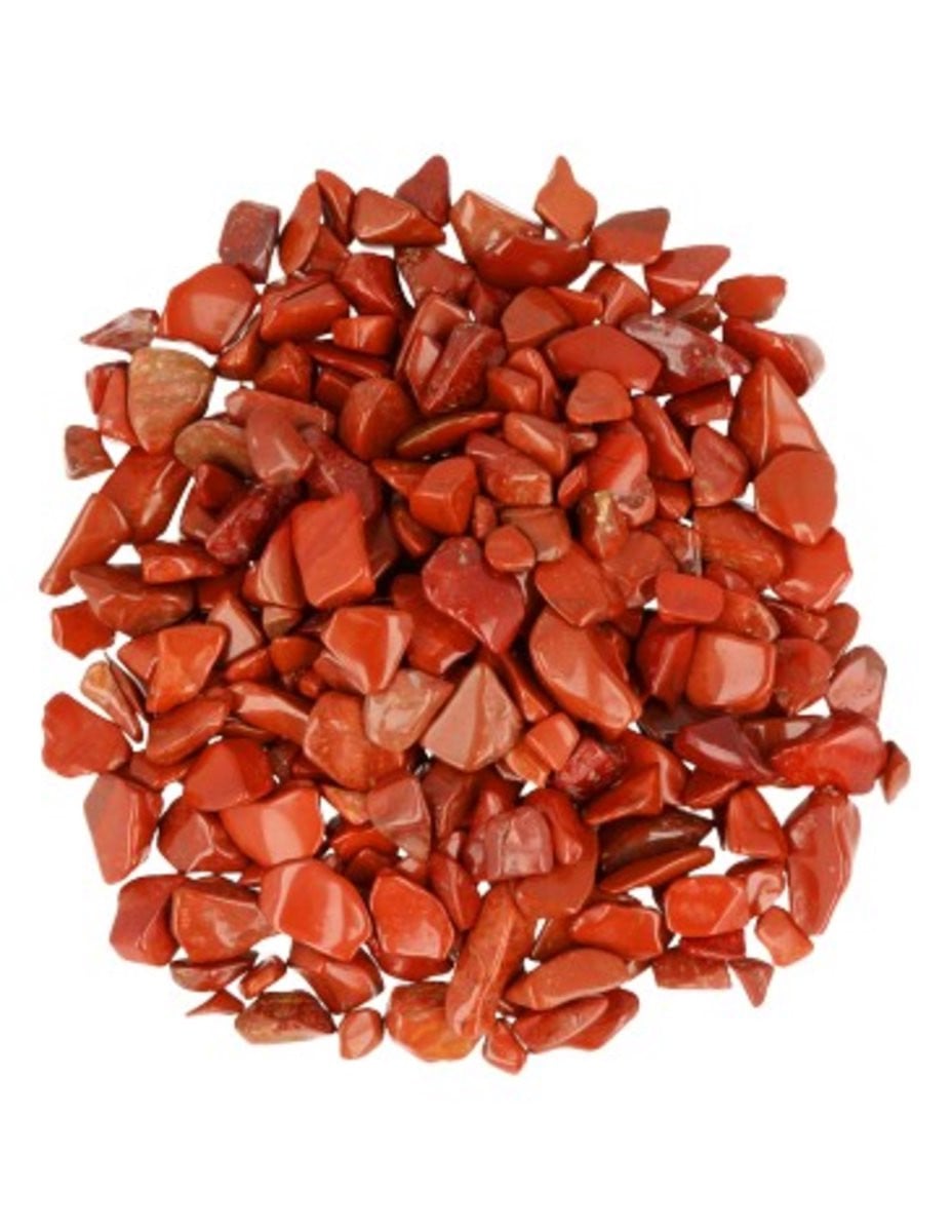 Rode Jaspis trommelstenen 100 gram