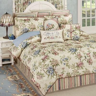 Touch of Class Chatsworth Comforter Set Light Cream, King, Light Cream