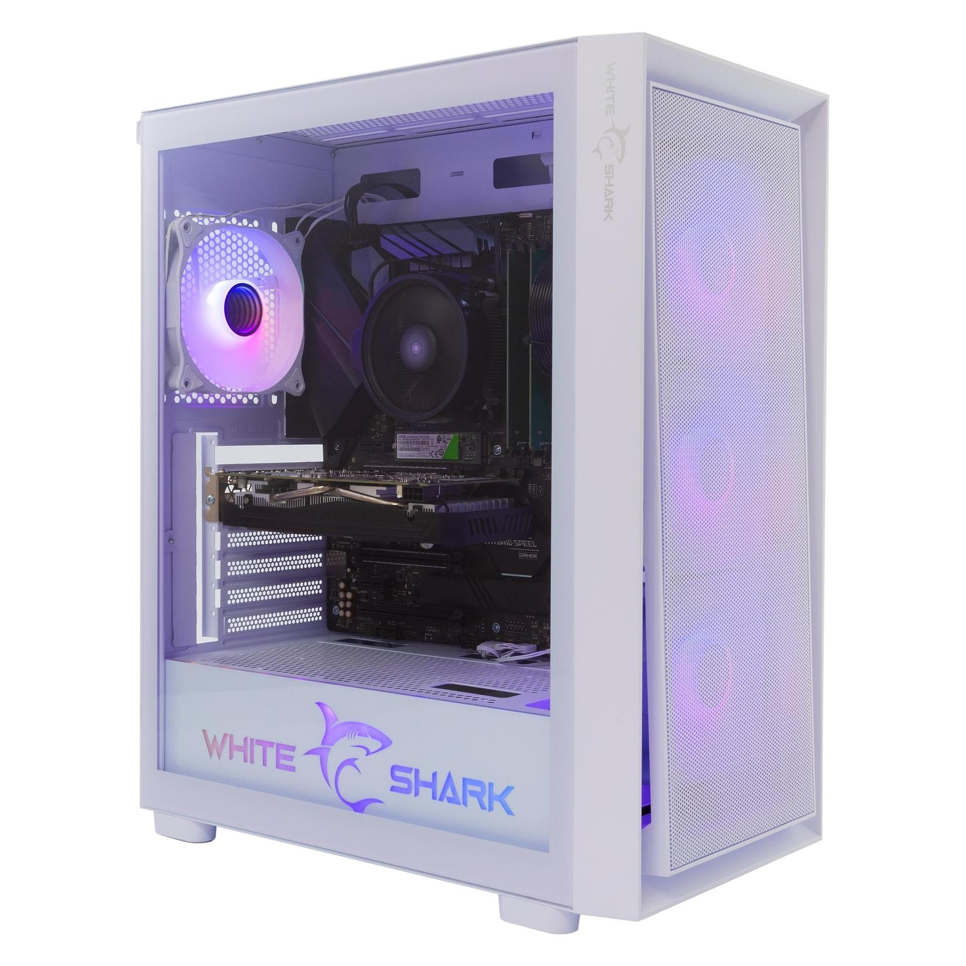 White Shark Shark GCC-2401 Warhead-3 White 4 Fans 12cm RGB (ATX, E-ATX, ITX, Mini-ATX) (WARHEAD-3-W)