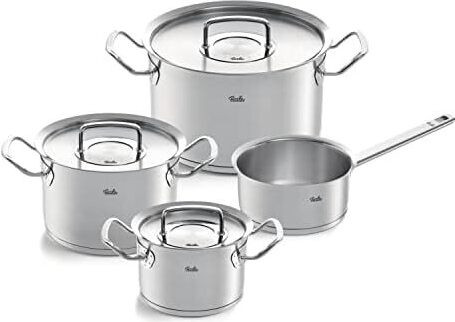 Fissler Original-Profi Collection set van 4 delen met kookpannen en steelpan