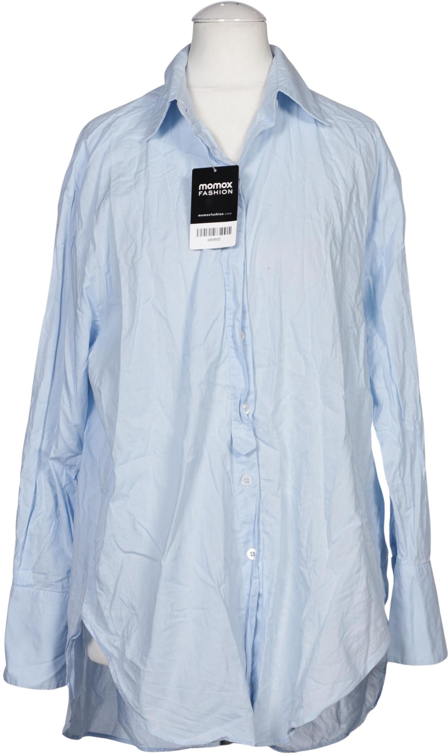Hemisphere Damen Bluse, Hellblau, Gr. S, Baumwolle - Second Hand