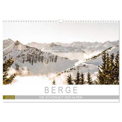 Berge - Die Schönheit der Alpen (Wandkalender 2026 DIN A3 quer), CALVENDO Monatskalender