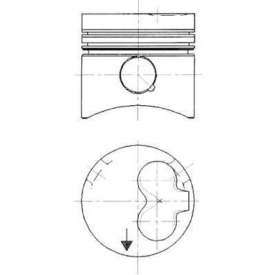 Kolbenschmidt Kolben [Hersteller-Nr. 90732620] für Audi, VW, Volvo