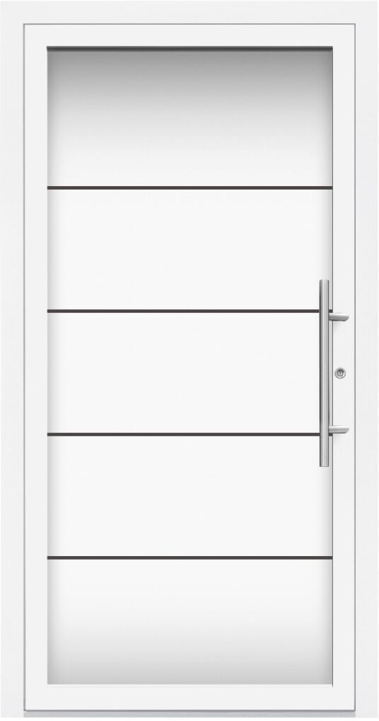 Splendoor L1040 Light Aluminium Haustüre Ganzglas
