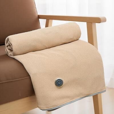 All Categories Goods Portable USB Heated Blanket, Wearable Electric Shawl For Shoulders And Knees, Fast Heating Winter Warmer Blanket apricot