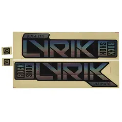 ROCKSHOX Sticker Decal Set für Lyrik Ultimate gloss Rainbow Foil / Gl
