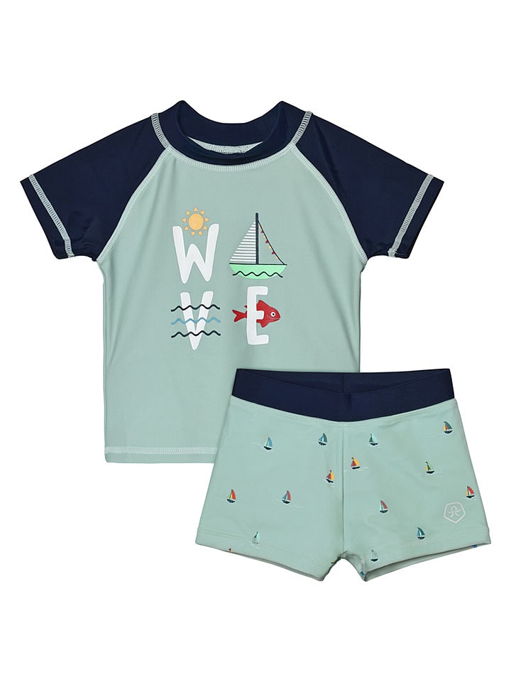 Color Kids Badeoutfit in Hellblau - 92