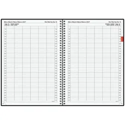 Brunnen Buchkalender A4 »2027« schwarz, 21x29.7x2.8 cm