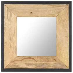 vidaXL Spiegel 50x50 cm Mango Massivholz