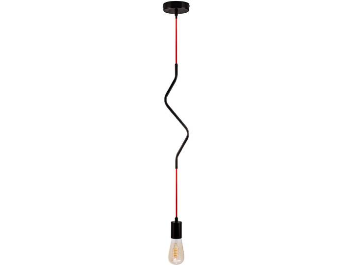 PACO HOME Pendelleuchte SNAKE , schwarz (schwarz, rot), 1, Ø 4,5cm, Leuchten, Pendelleuchte