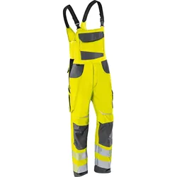 Kübler, Arbeitshose, Latzhose gelb/anthrazit Gr. 30 (30)
