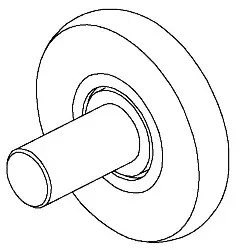 Laufrolle für Normstahl Entrematic Superior42 Deckensektionaltor ab Baujahr 02/2007 und G30 von Baujahr 08/2003 bis 01/2007