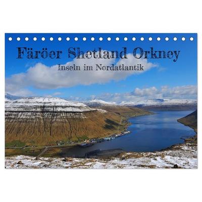 Färöer, Shetland, Orkney - Inseln im Nordatlantik (Tischkalender 2027 DIN A5 quer), CALVENDO Monatskalender