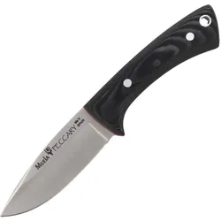 Muela, Mehrzweckmesser, Schwarzes Micarta-Halsmesser, Satin